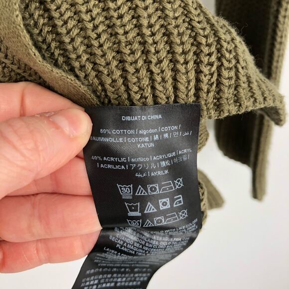 GUESS Khloe Lace-Up Sweater in Green - Picture 9 of 13